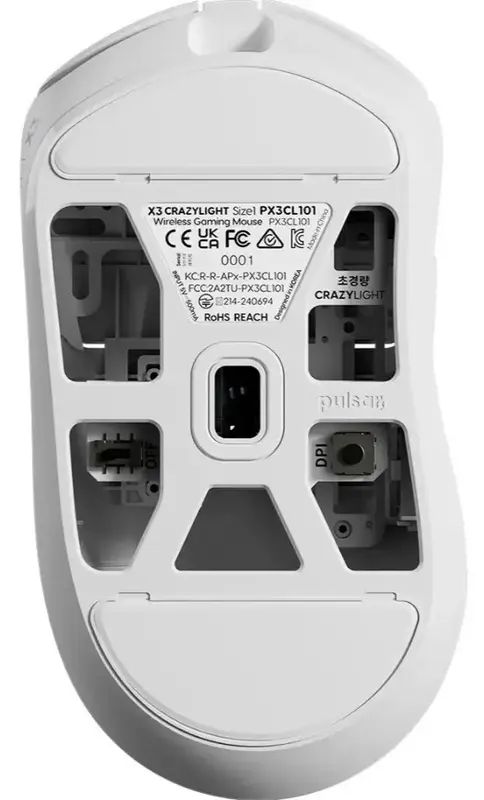 Беспроводная мышь Pulsar X3 Crazylight Mini (PX3RCL102), White ᐈ