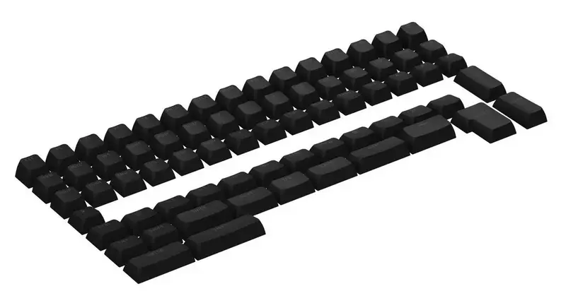 Набор кейкапов HATOR OMA profile PBT keycap set (HTS503) black, B-part, ANSI-ISO - фото - №1