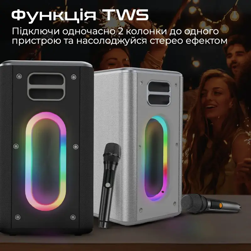 Портативная беспроводная колонка с функцией караоке HiFuture