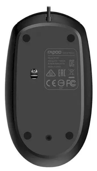 Миша RAPOO N100 black - фото - №5