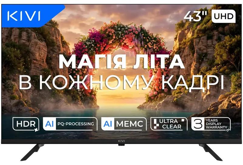 Телевізор Kivi 43U800KB - фото - №0