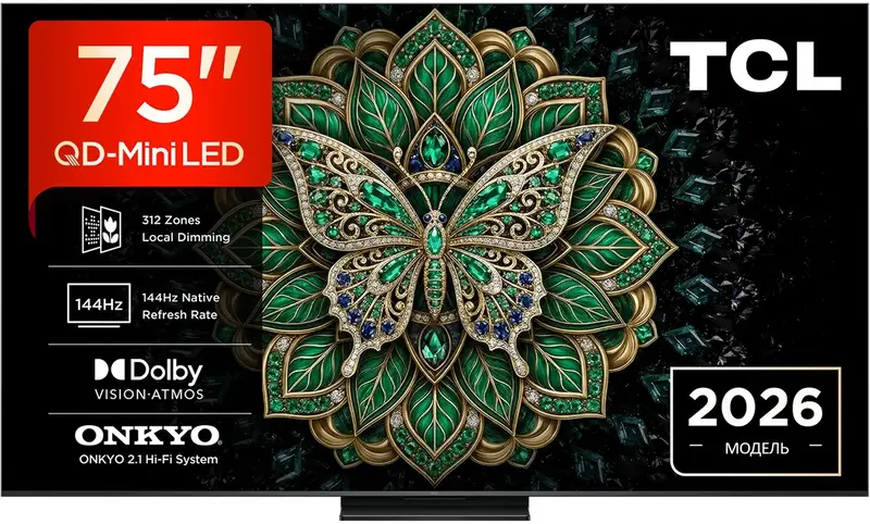 Телевізор TCL 75C6K Pro - фото - №0