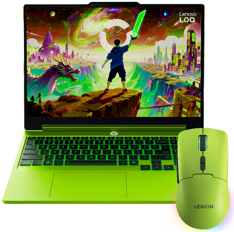 Ноутбук Lenovo LOQ 15AHP11 Surge Green (83TN005NRA) + миша - фото - №0