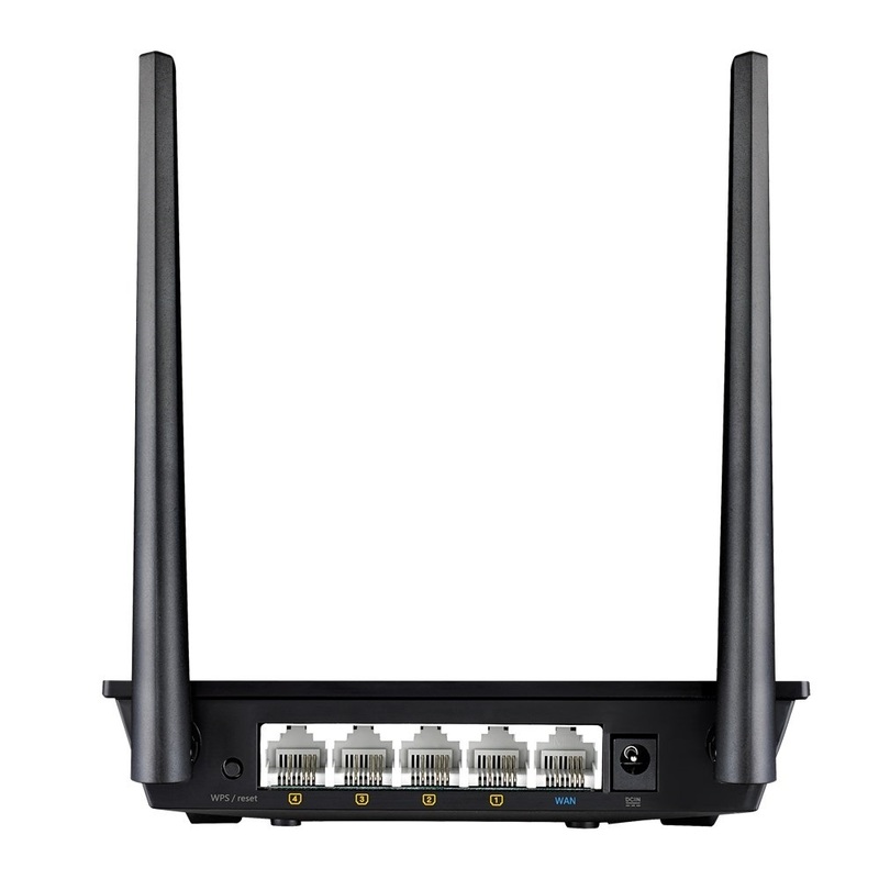 Інтернет роутер Asus 4xFE LAN (Black) RT-N12 + фото