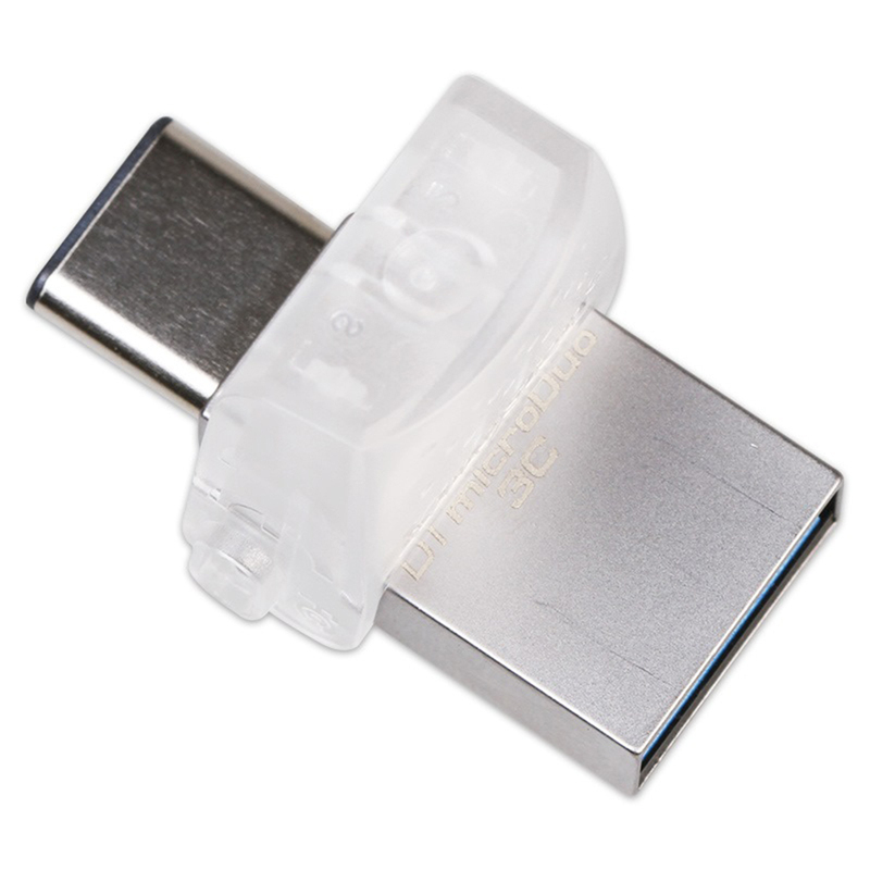 Флеш-пам'ять Kingston DataTraveler microDuo 3C 32G (Silver) DTDUO3C/32GBB фото