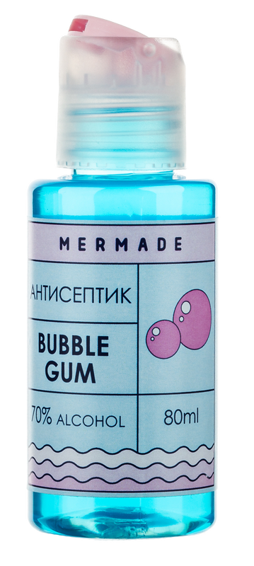 Антисептик для рук Mermade - Bubble Gum 80 ml MR0013B фото