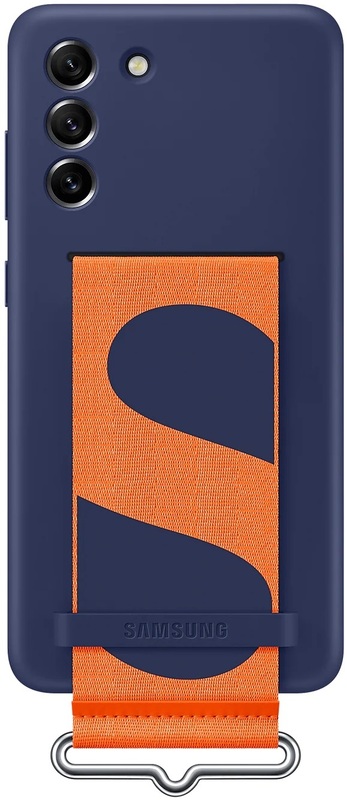 Чохол для Samsung S21 FE Samsung Silicone with Strap Cover (Navy) EF-GG990TNEGRU фото
