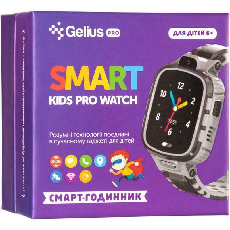 Детские смарт-часы с GPS трекером Gelius Pro GP-PK001 (PRO KID) (Black/Silver) фото