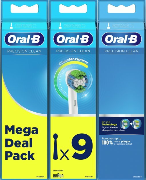 Сменные насадки к зубной щетке ORAL-B Precision Clean, 9 шт (4210201371465) фото