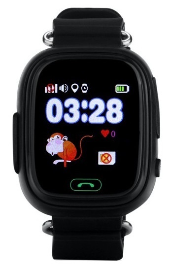 Детские часы-телефон с GPS трекером GOGPS К04 (Black) фото