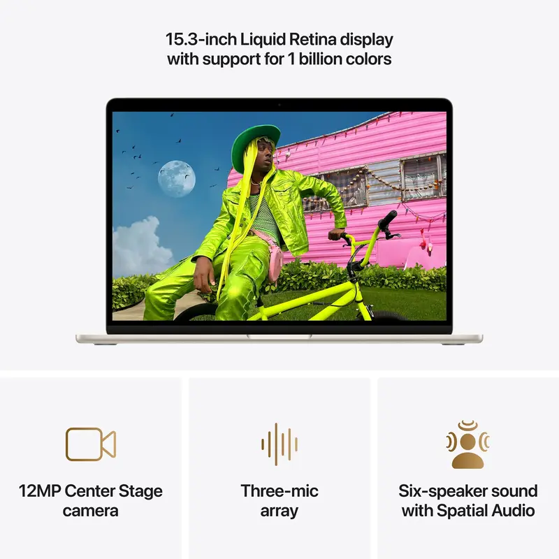 Ноутбук Apple MacBook Air M5 Chip 15" 16/1TB Starlight (MDVE4) 2026 - фото - №6