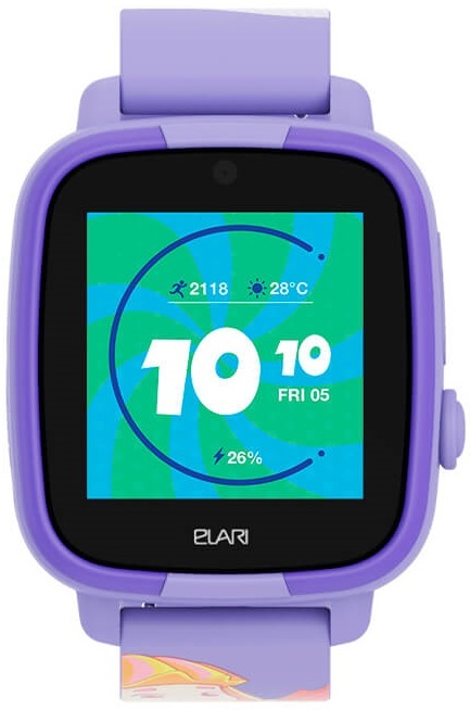 Детские часы-телефон с GPS трекером Elari FixiTime FUN (Lilac) ELFITF-LIL фото