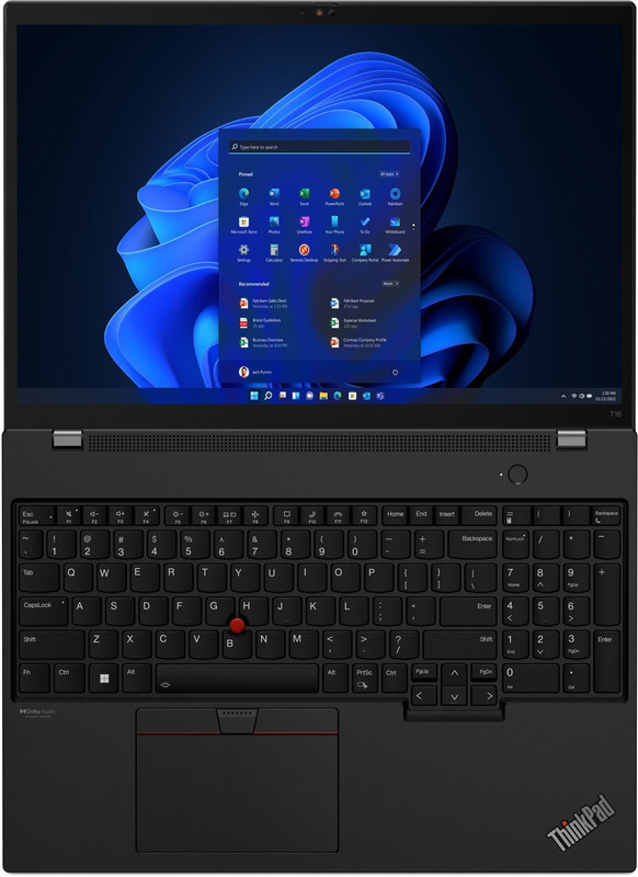 Ноутбук Lenovo ThinkPad T16 Gen 1 Thunder Black (21CH002GRA) фото