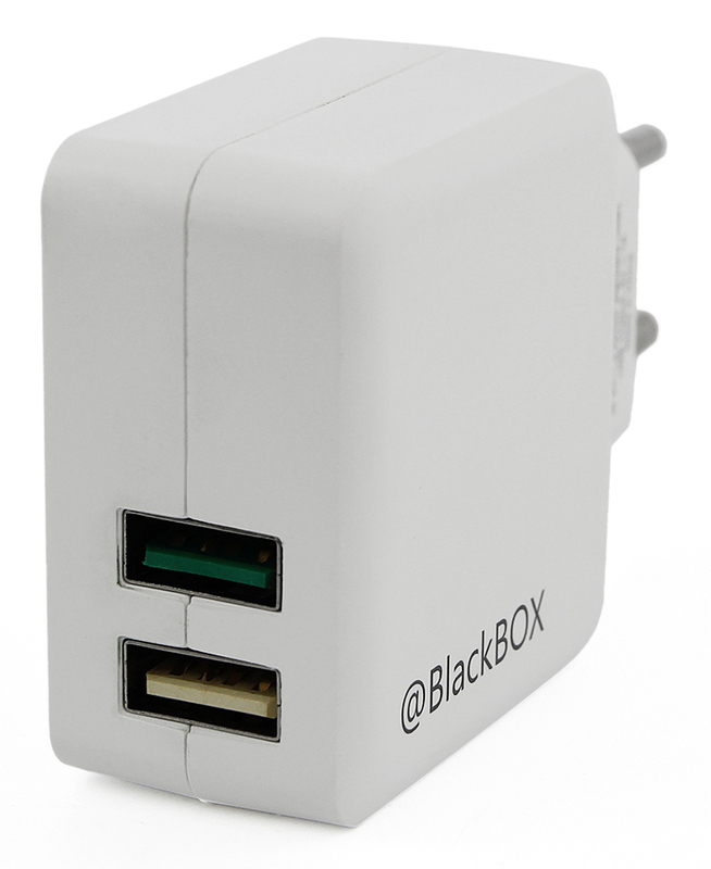 Универсальное сетевое ЗУ BlackBox USB 2x (2UTR2083-Q3) QC3.0 white фото