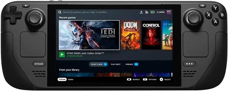 Ігрова консоль Valve Steam Deck 64 ГБ, сертифікована відновлена - фото - №0