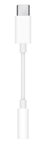 Адаптер Apple USB-C to 3.5mm Аудiо (MW2Q3) бiлий фото