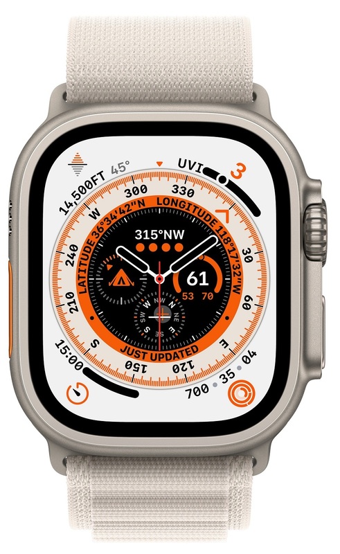 Ремінець для годинника Apple Watch 49 mm (Starlight) Alpine Loop - Medium MQE63ZM/A фото