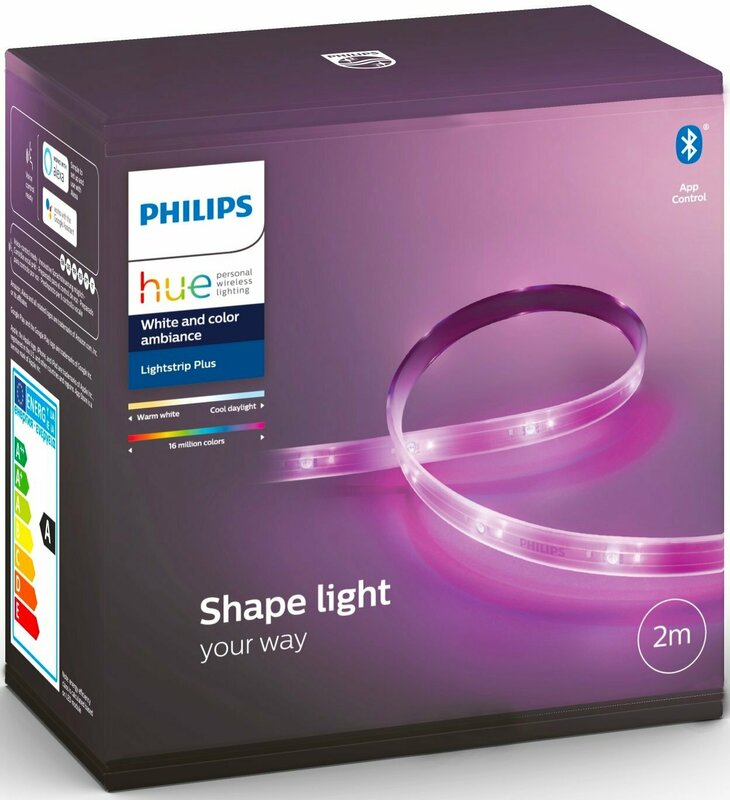 Светодиодная лента Philips Hue Plus, 0.5W(20Вт), 2000K-6500K, Color, Bluetooth 2м 929002269110 фото