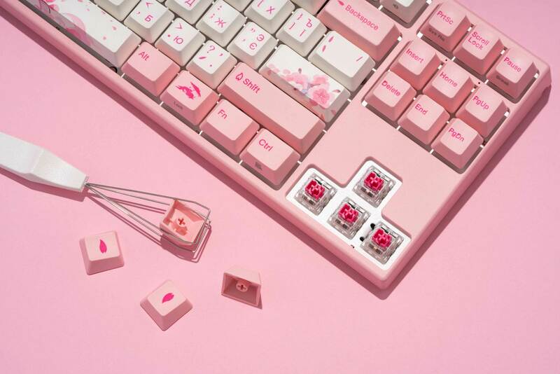 Клавіатура Varmilo VEA87 Sakura R2 Cherry Mx Red (A23A027A3A0A17A024) - фото - №12