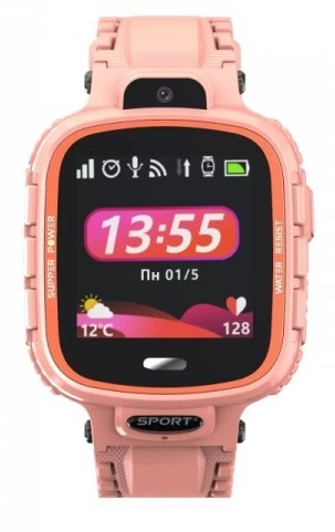 Детские часы-телефон с GPS трекером GOGPS K27 (Pink) фото