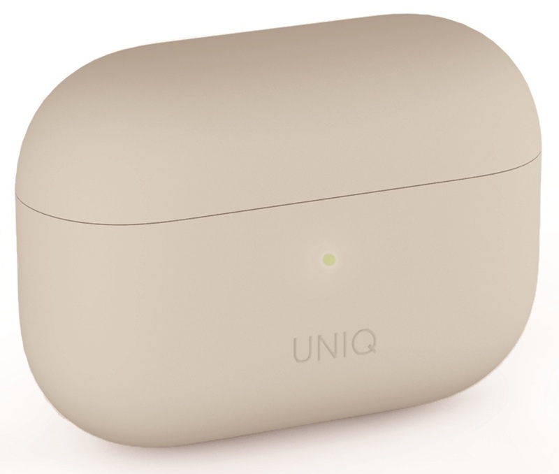 Чехол Uniq Lino Hybrid Liquid Silicon для AirPods Pro Case - Beige (Ivory) фото