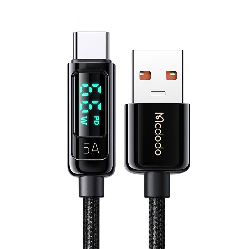 Кабель USB - USB-C McDodo (CA-8690) Digital 5A 1.2m (Black) фото
