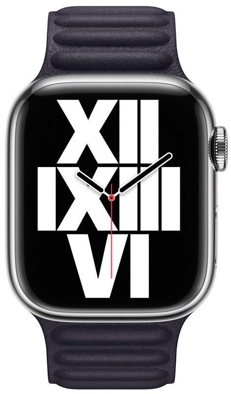 Ремінець для годинника Apple Watch 45 mm (Ink) Leather Link S/M MP873ZM/A фото