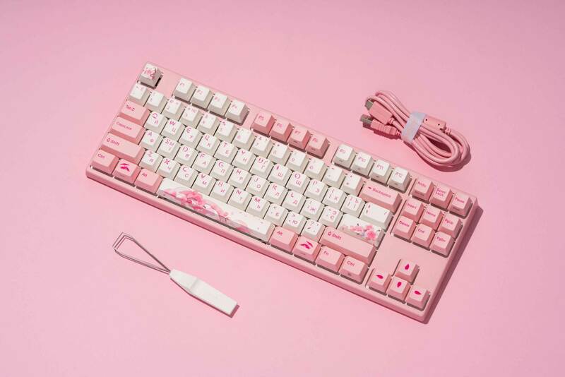 Клавіатура Varmilo VEA87 Sakura R2 Cherry Mx Red (A23A027A3A0A17A024) - фото - №10