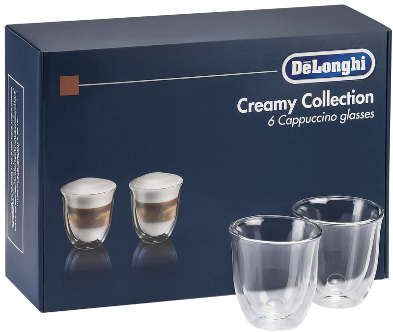 Набір склянок DELONGHI CAPPUCCINO DLSC301 (6 шт) 190 мл фото