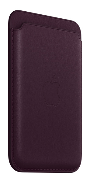 Чохол iPhone Leather Wallet with MagSafe (Dark Cherry) MM0T3ZE/A фото