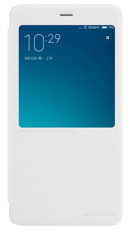Чехол-книжка Nillkin Sparkle Leather для Xiaomi Redmi Note 4 White фото