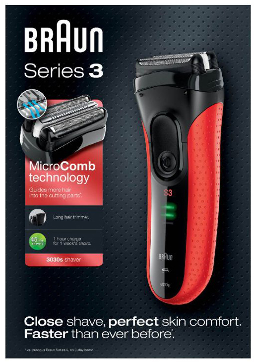 Електробритва BRAUN 3030 Series 3 6236583 - фото - №3