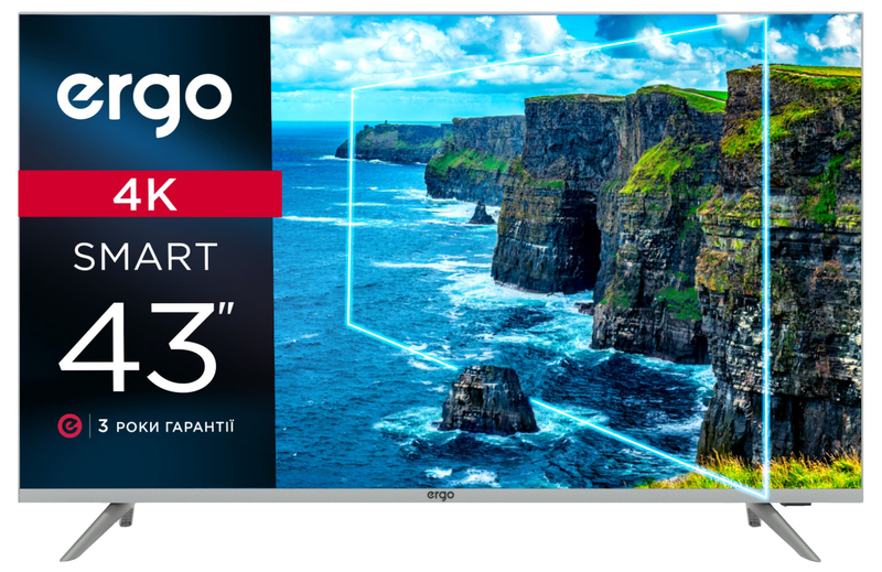 Телевізор Ergo 43" UHD 4K Smart TV (43DUS7000) фото