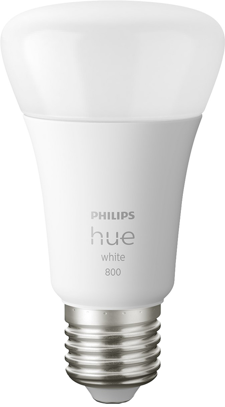 Розумна лампа Philips Hue Single Bulb E27, 9W(60Вт), 2700K, White, Bluetooth, з димером 929001821618 фото