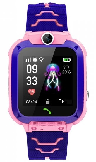 Детские часы-телефон с GPS трекером GOGPS K16S (Pink) фото