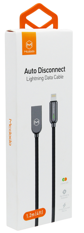 Кабель McDodo USB - Lightning Auto Disconnect 1.2m (Black) CA-5261 фото