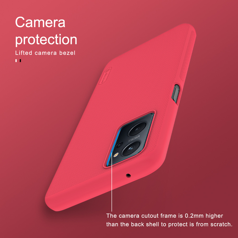 Чехол для Realme 9i Nillkin Super Frosted Shield (Bright Red) фото