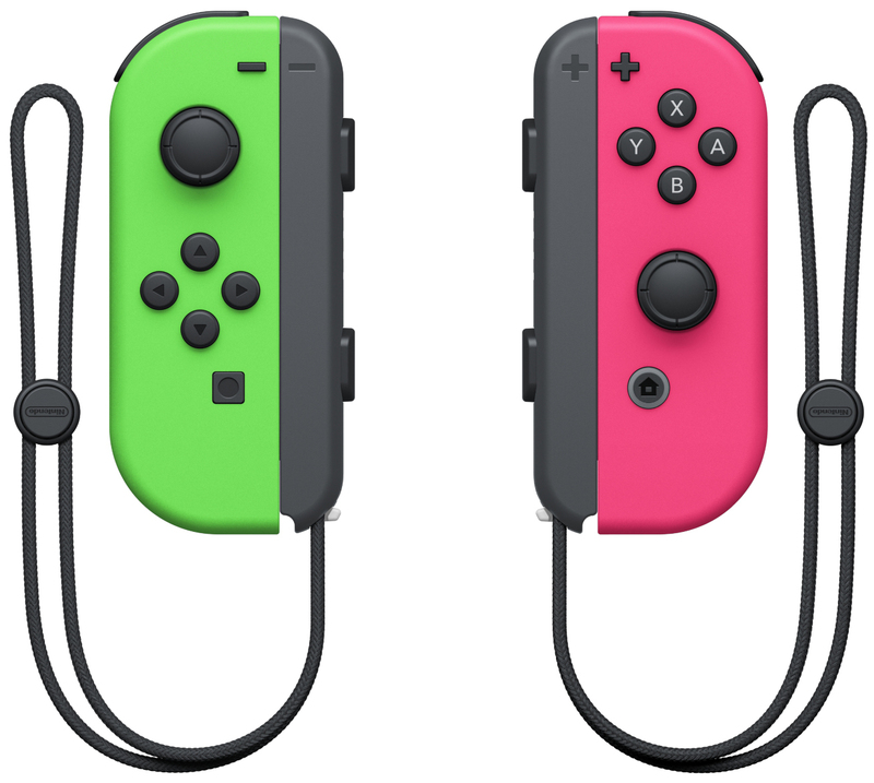 Набор 2 Контроллера Nintendo Official Switch Joy-Con (Neon Green / Neon Pink) фото