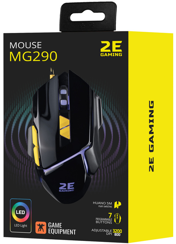 Ігрова комп'ютерна миша 2E GAMING MG290 LED USB (Black) 2E-MG290UB фото