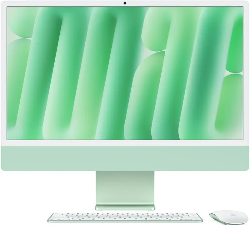 Apple iMac M4 24" 4.5K 10GPU/24RAM/512GB Green (MD2Q4) 2024 - фото - №0