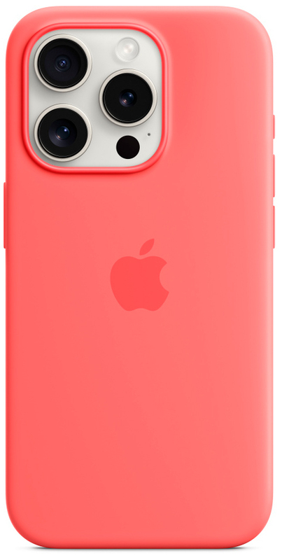 Чохол для iPhone 15 Pro Max Silicone Case with MagSafe Guava (MT1V3ZM/A) фото
