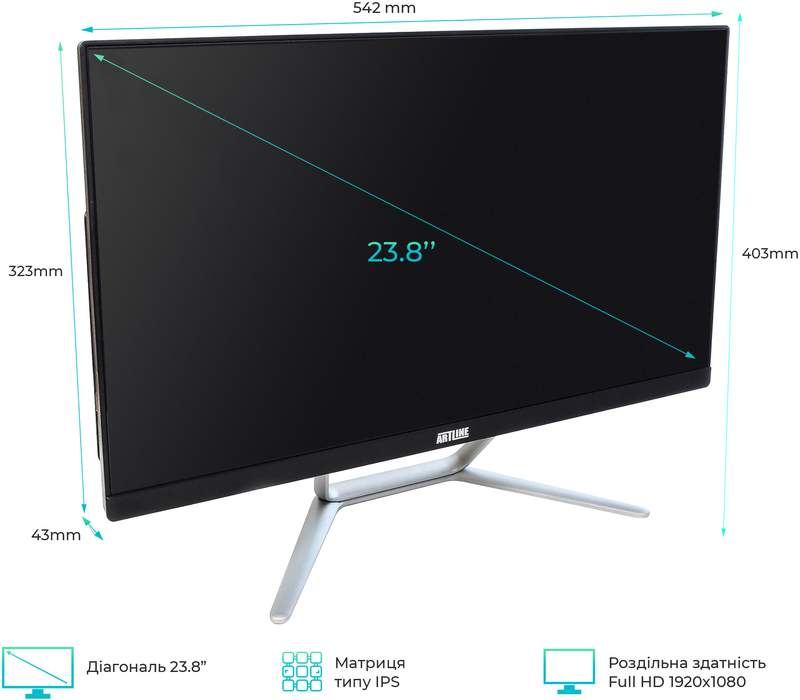 Моноблок ARTLINE Home G40 (G40v21Win) Black - фото - №1