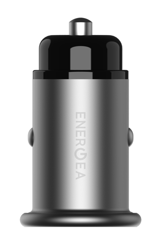 Универсальное автомобильное ЗУ Energea (Mini Drive 2) QC3.0/SCP mini 4.8 A (Dark Grey) фото