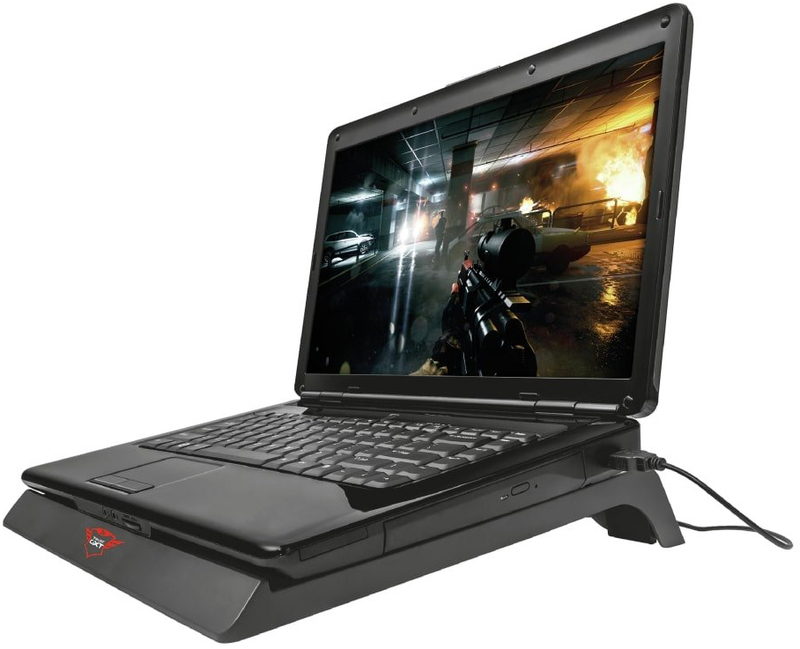 Подставка для ноутбука Trust GXT 220 Kuzo 17.3" Red Led (Black) 20159_TRUST фото