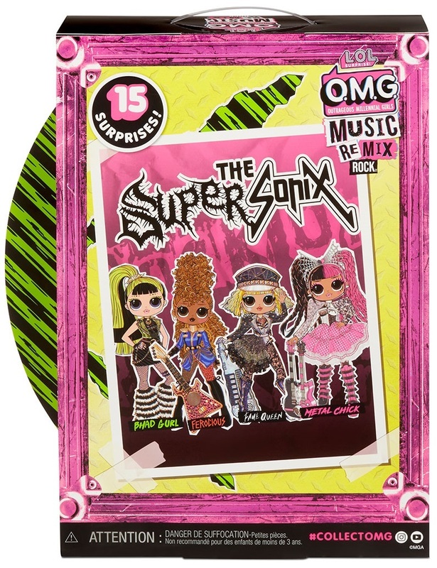 Ігровий набір з лялькою L.O.L. Surprise! серії "O.M.G. Remix Rock" Леді-Ритм (з барабанами і аксесуарами) 577584 фото