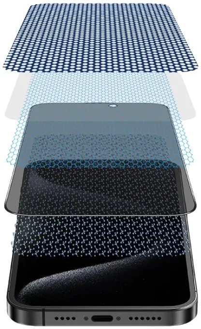 Захисне скло Keephone KP-SPG018 3D matte glass iPhone 16/15 (KPMAOP16BK) - фото - №2