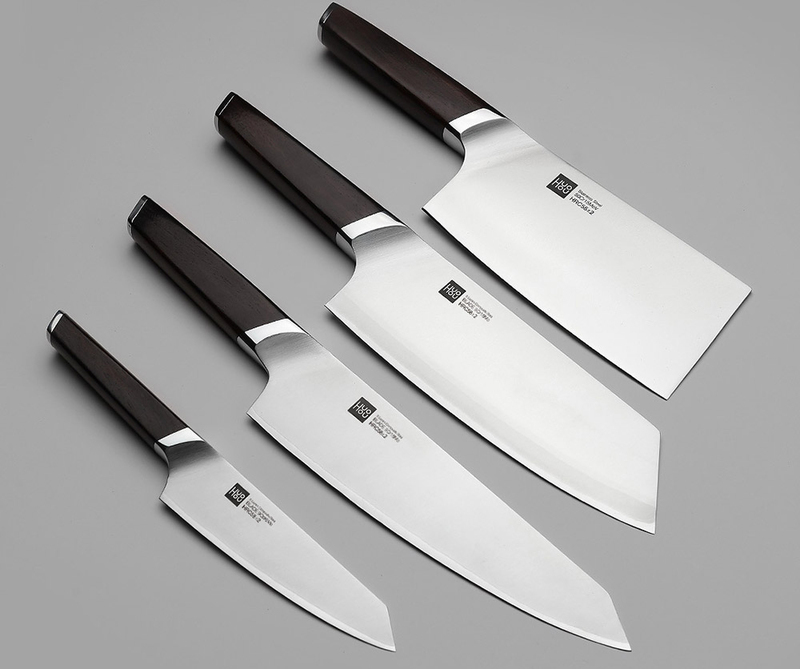 Набір ножів HuoHou сталеві з підставкою, 4 шт. (HU0033) фото