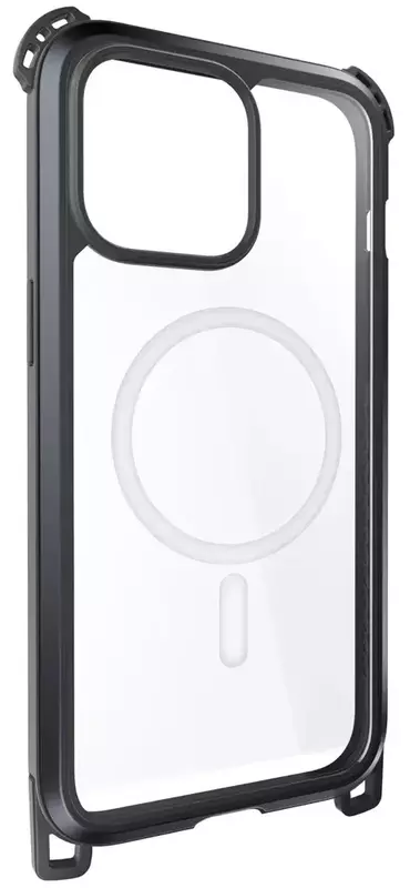 Чохол для iPhone 15 Pro Max MAGEASY Odyssey Ultra M + Strap Black (MPH57P162EC23) - фото - №4