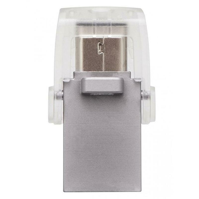 Флеш-память Kingston DataTraveler microDuo 3C 128G (Silver) DTDUO3C/128GB фото