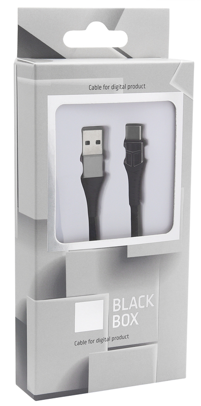 Кабель BlackBox USB - USB-C 1.2m LED (Black) фото